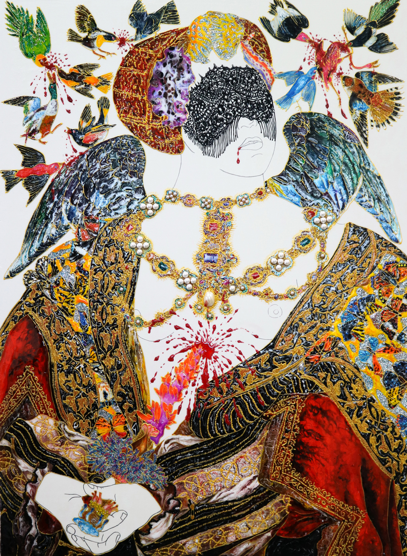 LUCRETIA 2018 Mixed media on canvas 73×53.5cm