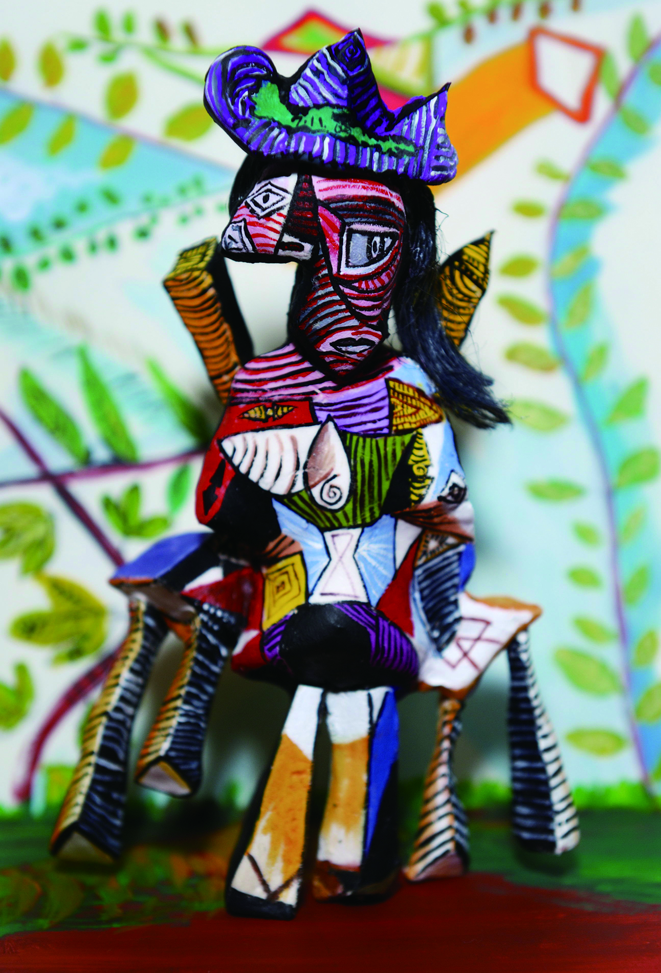 CUBISM FOR ME“SEATED WOMAN IN A GARDEN 1938” 2009 Mixed media on canvas 194×130.3cm CUBISM FOR ME“SEATED WOMAN IN A GARDEN 1938” 2009 Mixed media on canvas 194×130.3cm