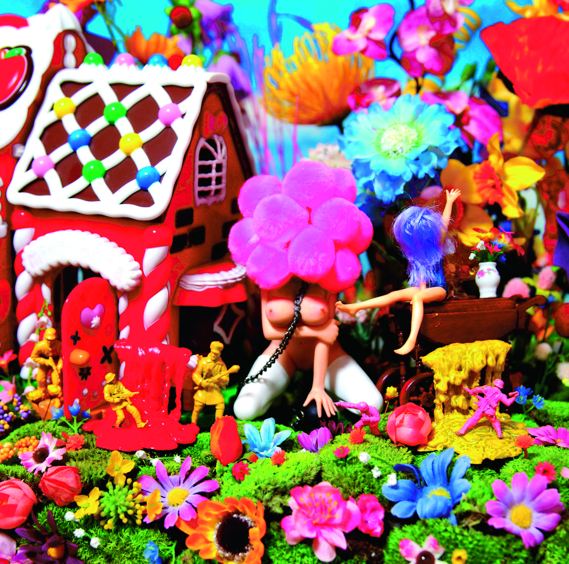 HUMAN PARADISE – 21 2008 Mixed media on canvas 130.3×130.3cm